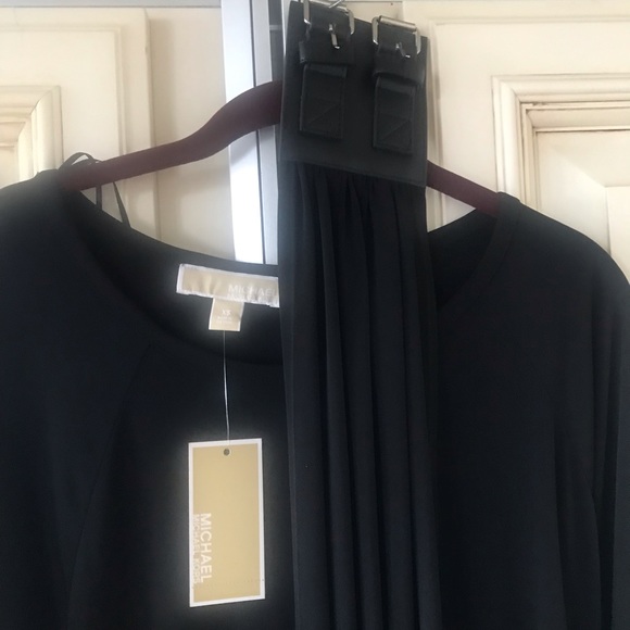 Michael lots black dress w black belt - Picture 4 of 9